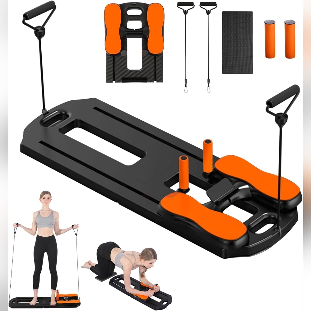 Orange and Black Home Exercise Board